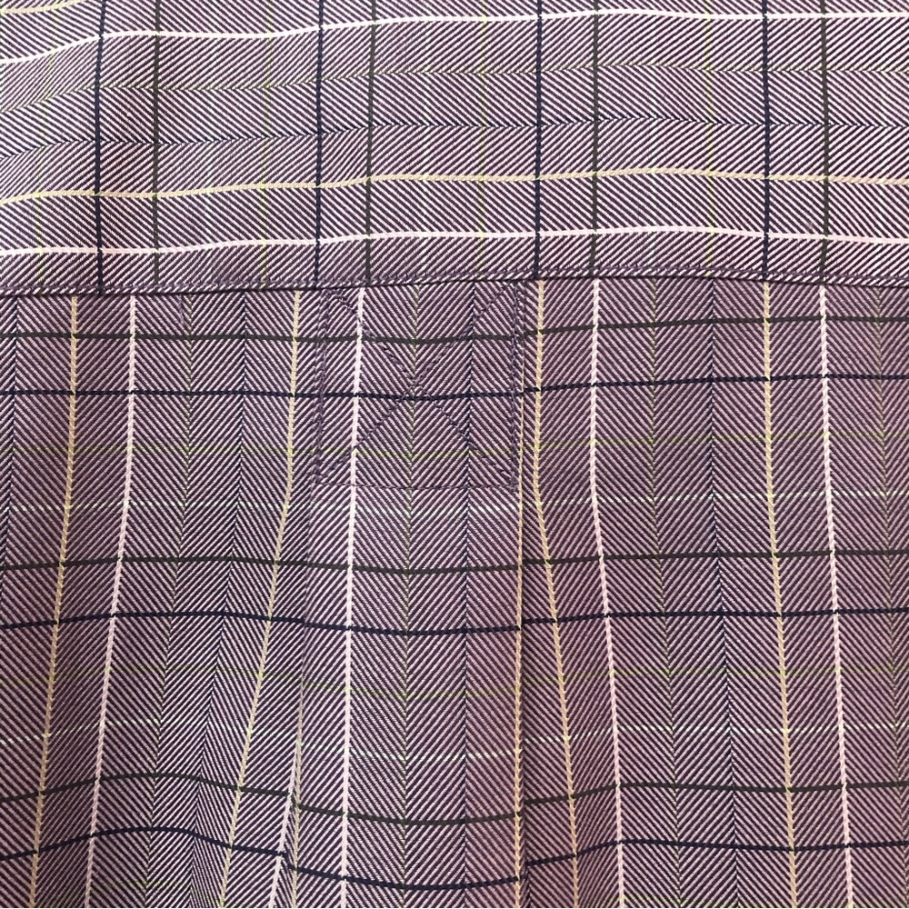 Bobby Jones lavender plaid  shirt size size L woven in Italy 100% cotton EUC - Picture 4 of 9